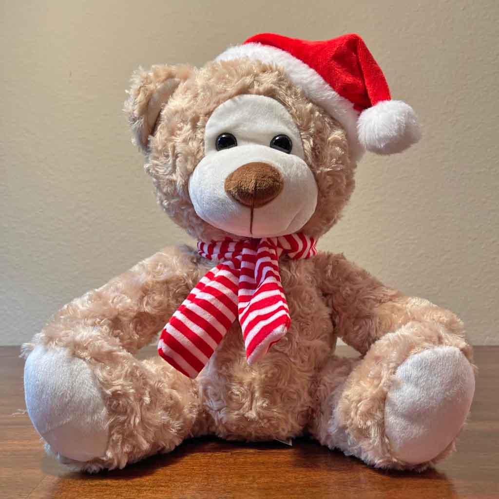 plush christmas bears